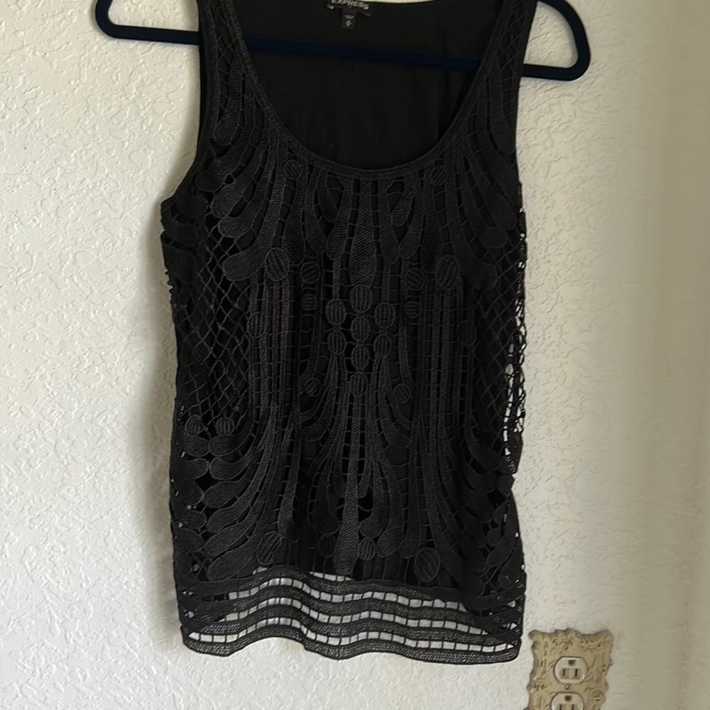 Black medium lace front Cami from Xpress